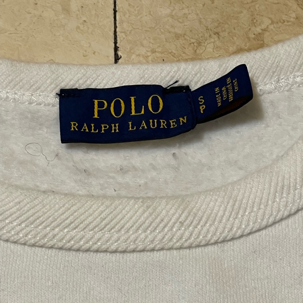 Ralph Lauren White Polo Sweatshirt - Picture 2 of 2